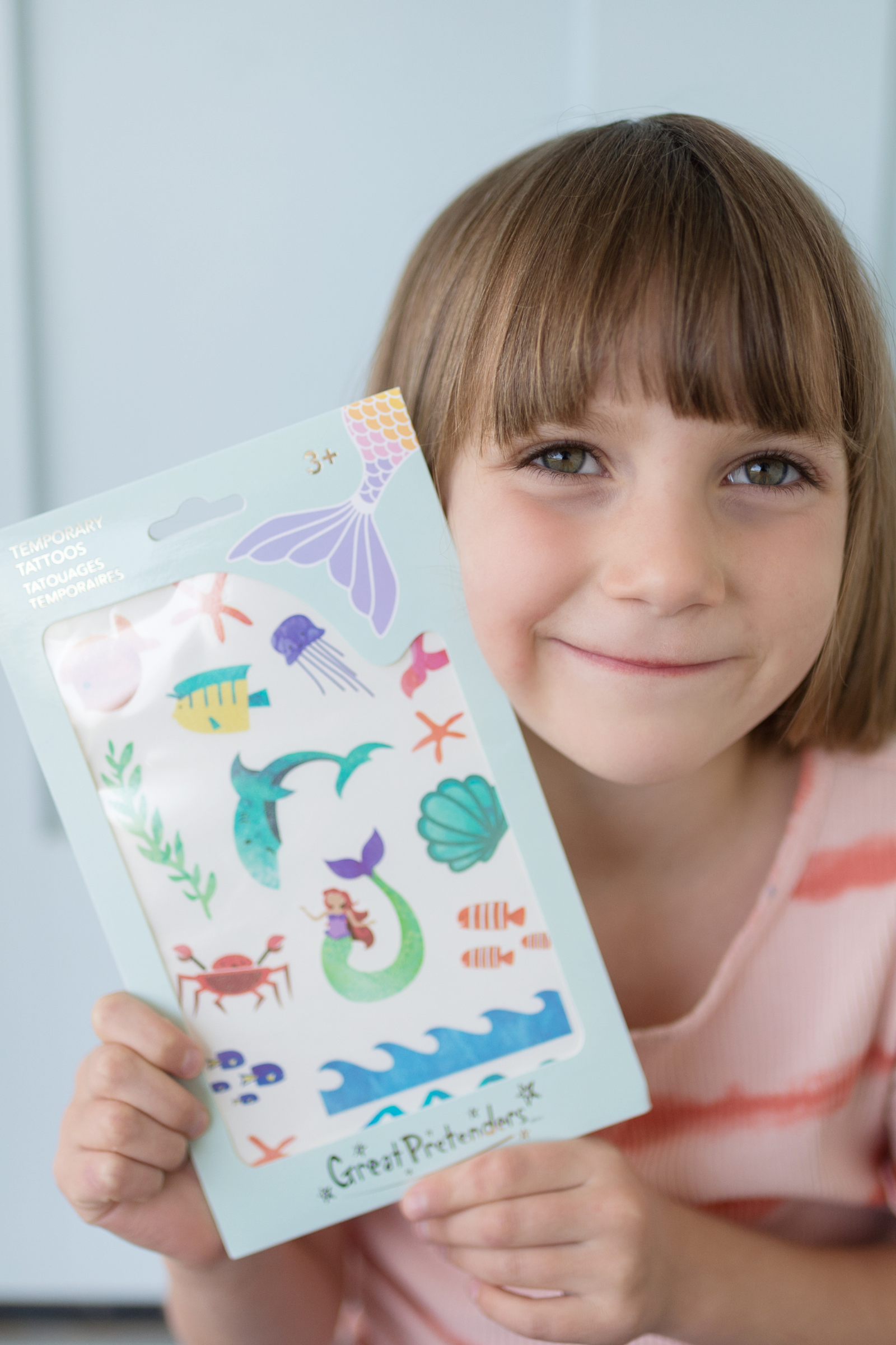 6 Packs of Mermaid Temporary Tattoos