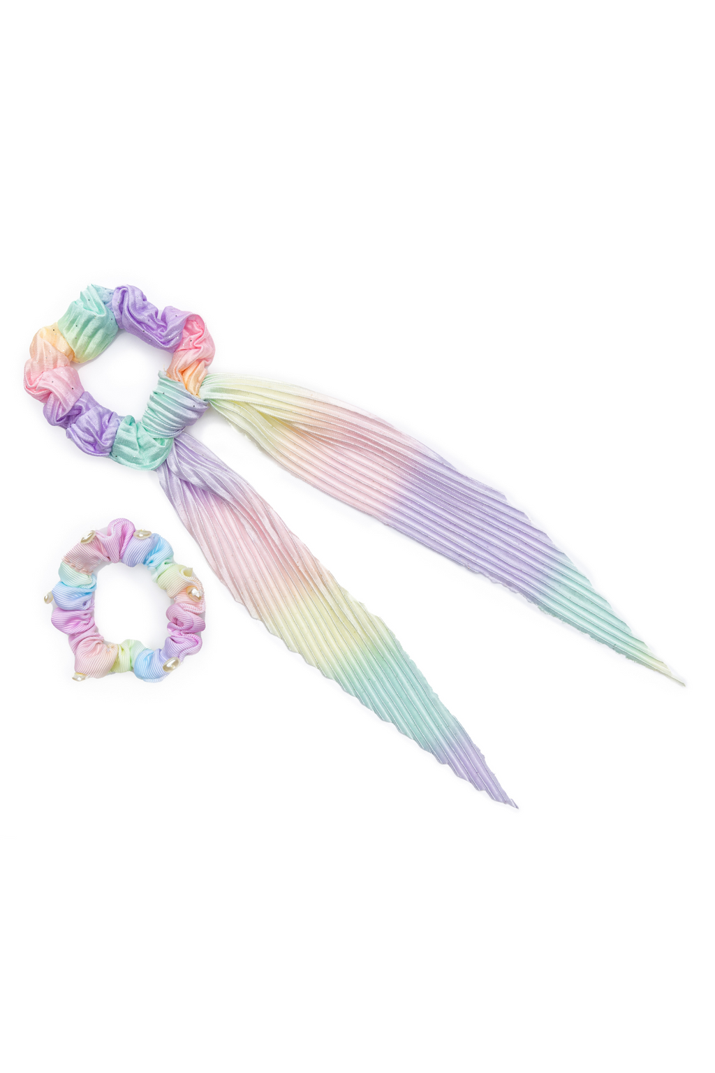 Pastel Rainbow Scrunchie