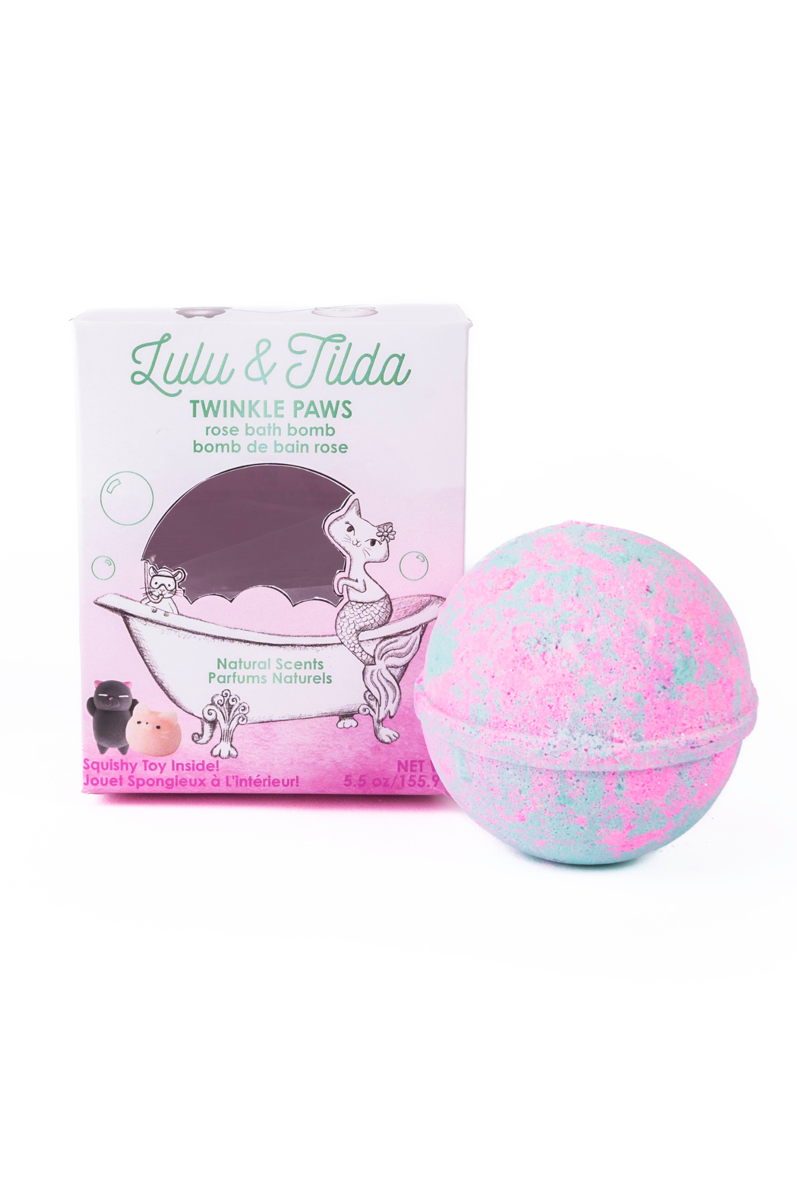 Bath Bomb with Surprise Squishie Inside-Bath Bomb-Retail-Twinkle Paws-Great Pretenders USA