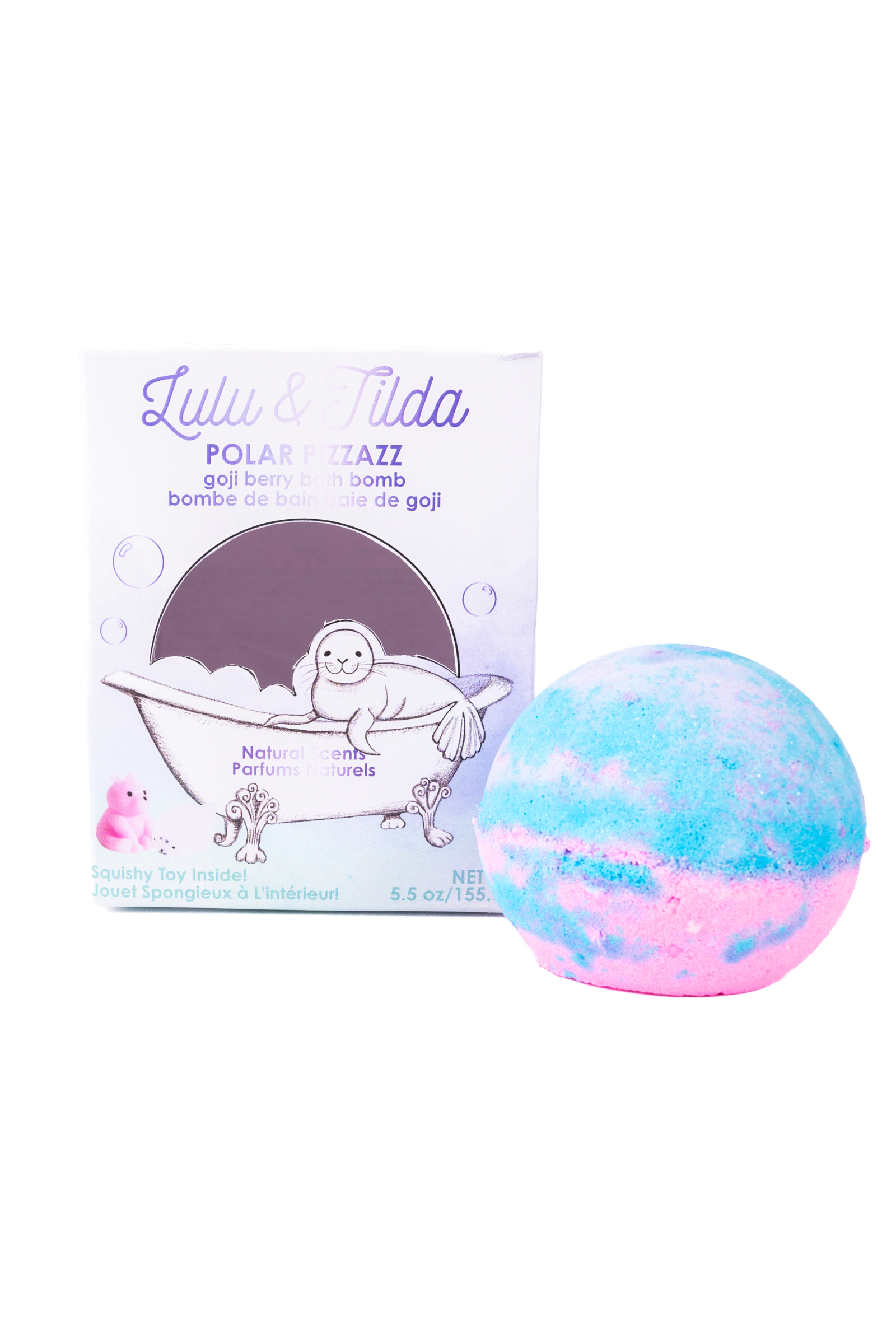 Bath Bomb with Surprise Squishie Inside-Bath Bomb-Retail-Polar Pizzazz-Great Pretenders USA