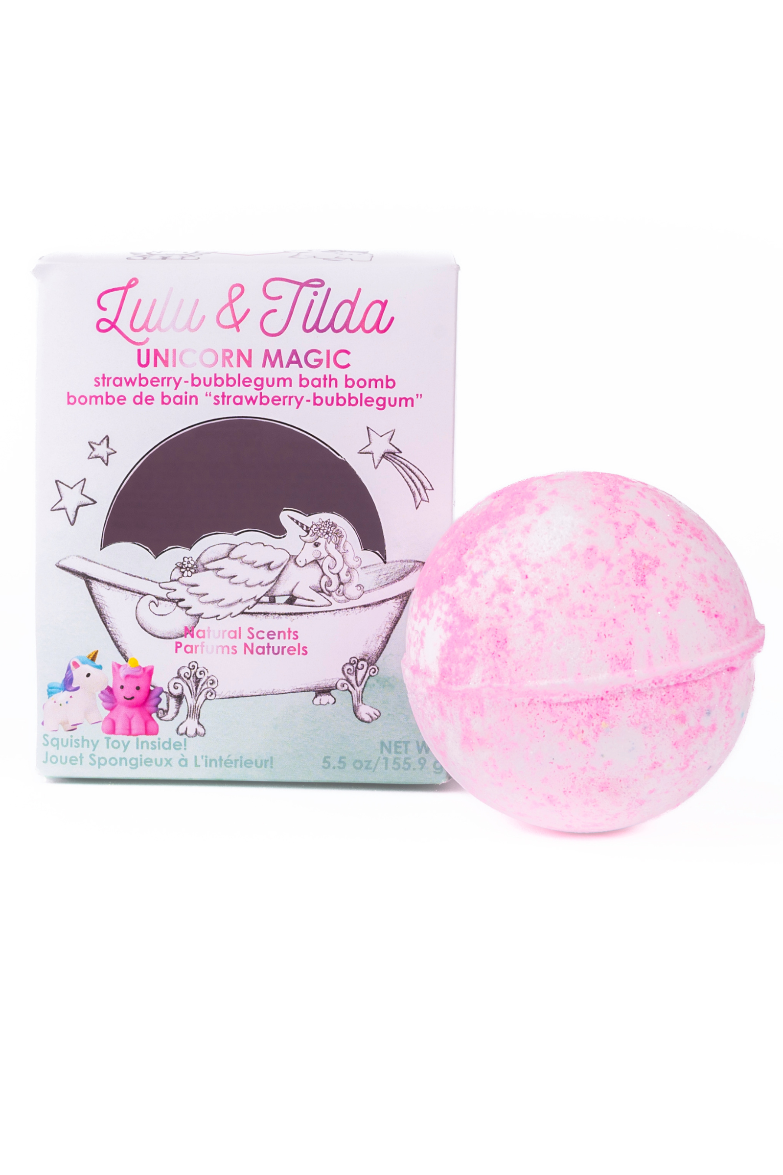 Bath Bomb with Surprise Squishie Inside-Bath Bomb-Retail-Unicorn Magic-Great Pretenders USA