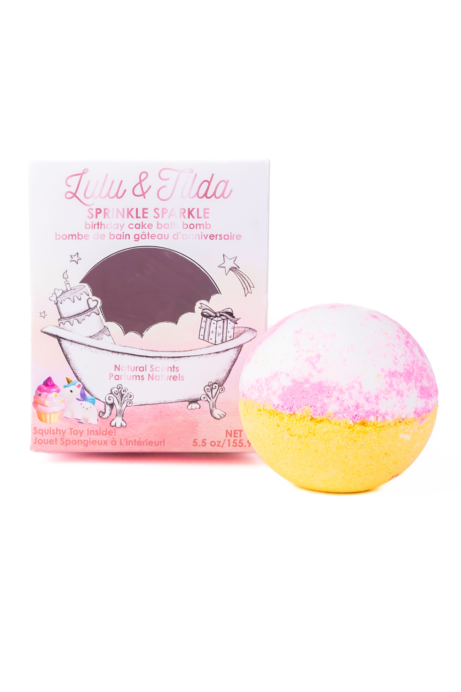 Bath Bomb with Surprise Squishie Inside-Bath Bomb-Retail-Sprinkle Sparkle-Great Pretenders USA